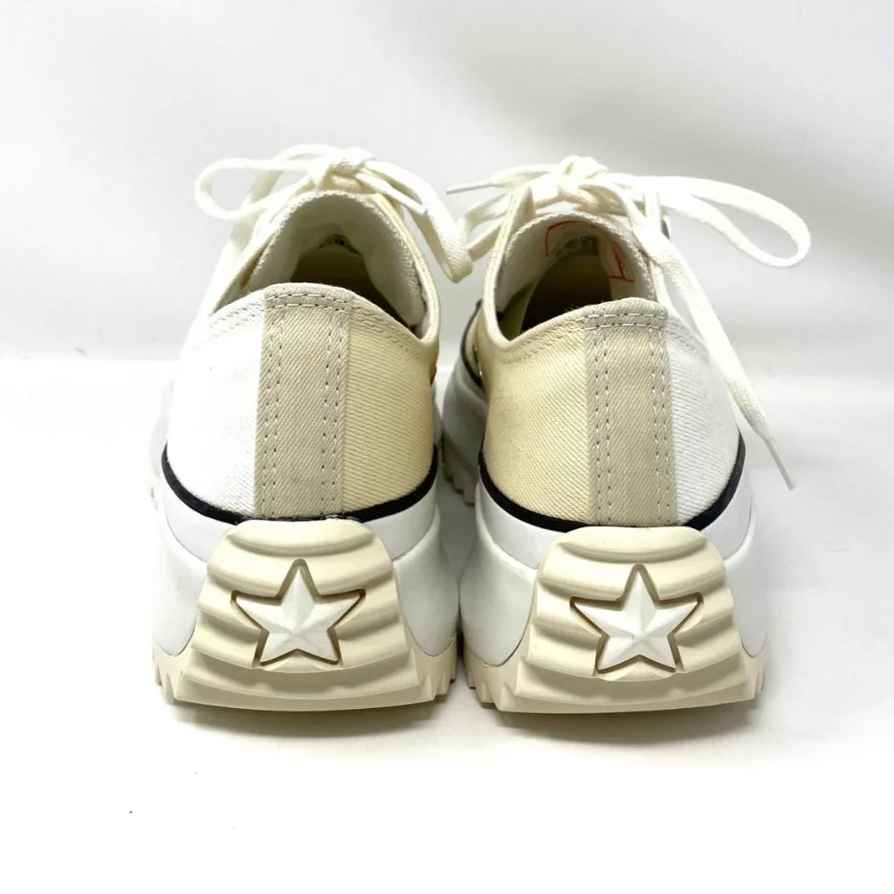 Converse Men 171895C Run Star Hike Ox Vintage White Egret Canvas Platform Sneake - Picture 7 of 10